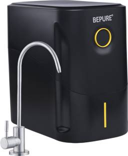 BePURE UTS Black Under Sink Water Purifier with Inbuilt Storage Tank for Space Saving 10 L RO + UF + M...