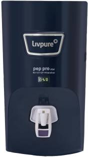 LIVPURE LIV-PEP-PRO-STAR. 7 L RO + UV + UF + Minerals Water Purifier Suitable for all - Borewell, Tanker, Municipality Water