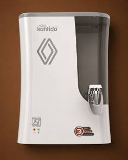 AQUA konfido Roma_White 002 13 L RO + UV + UF + Copper + Alkaline + Copper + Zinc Water Purifier