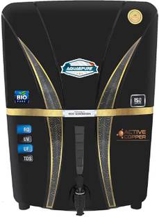 Aquaspure Copper + Alkaline RO Water Purifier With Goodness Of Copper 12 L RO + UV + UF + Copper Guard...