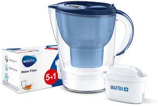 BRITA Combo pack of Marella XL Water Filter Jug 3.5L Blue & 6pc Cartridge 3.5 L Gravity Based Water Purifier