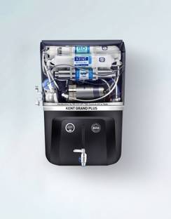 KENT Grand Plus-Black RO Water Purifier 111099B 20 L RO + UV + UF + TDS Control + UV in Tank Water Pur...