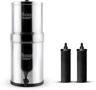 Rama Gravity Water Filter 12-Litre Storage Includes 2 Carbon Candles and Plastic Tap 12 L Gravity Base...