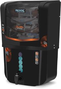proven Pixer Water Purifier, Zinc Copper Foodgrade ABS 12 L RO + In-Tank UV + UF + TDS Control Water P...