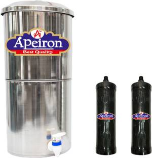 Apeiron Water Purifier With Carbon Candles 18 L Gravity Based Water Purifier
