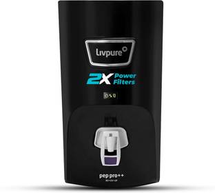 LIVPURE LIV-PEP-PRO-PLUS+ 2X Power Filter | No Filter Cost for 2 Year | 7 L RO + UV + UF Water Purifie...