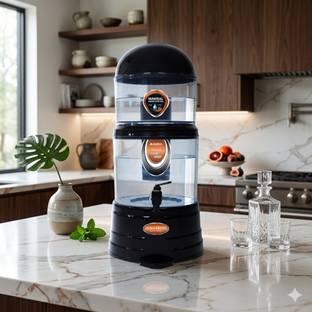 Aqua Fresh MINERAL POT GRAVITY BASED MUNICIPLE WATER NON ELECTIC WATER PURIFIER 16 L Gravity Based Wat...