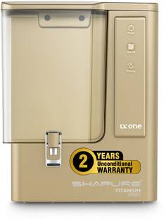 SHAPURE Titanium LX ONE RO 8-Stage Filtration | 2-Year Unconditional Warranty | Storage 10 L RO + UV +...