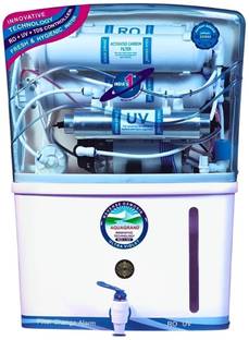 Pzone MAYUR AQUAXPRIME 12 L RO + UV + UF + Minerals + Alkaline Water Purifier