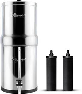 Rama Water Filter Purifier 32 Litre Storage With 2 Carbon Candle and Vision Tap 10'' 32 L Gravity Base...