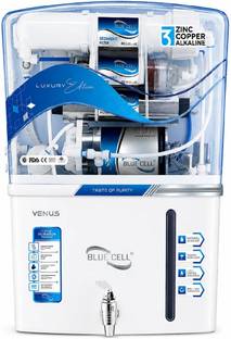 Blue Cell Venus 10 L RO + UV + UF + Copper + Alkaline + Minerals Water Purifier