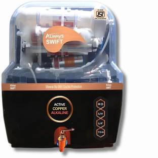 Always Swift Copper 7 Stage Water Puriffication 15 L RO + UV + UF + Copper + TDS Control Water Purifie...