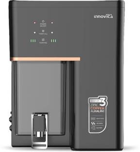 b.h aqua water solutions B.H Aqua Innovica RO | Mirror Black | 8 Stages Nxt Gen Technology | 10L Capac...