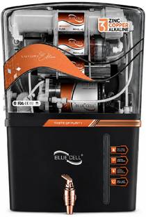 Blue Cell Venus 10 L RO + UV + UF + Copper + Alkaline + Minerals Water Purifier