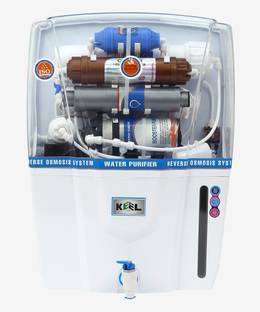 Keel Mineral Ro Copper Audi 12 ltr + Water Filter 12 L RO + UV + UF + TDS Water Purifier with Prefilte...
