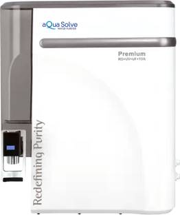 Purosis Aqua Solve 10 L RO + UF + UV + UV_LED + TDS Control Water Purifier