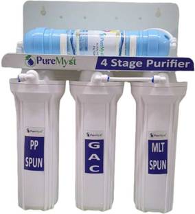 PureMyst 4 Stage Non Electric Gravity Base Water Purifier With Alkaline Gravity Based Water Purifier