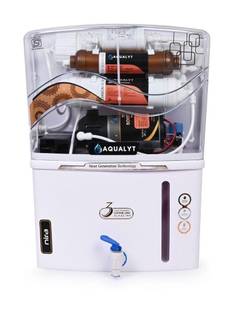 AQUALYT Nira RO+UV+UF+TDS+Copper Alkaline Purifier for Tap, Municipal & Borewell Water 15 L RO + UV + ...