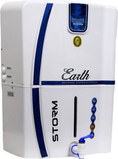 Earth Storm Full White Model with TDS Controller and alkaline filter 12 L RO + UF + Minerals + Copper ...