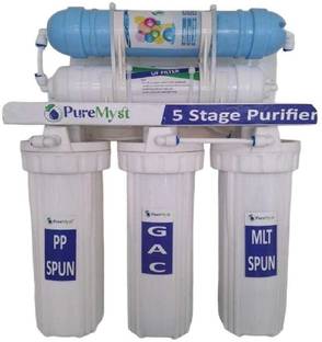 PureMyst 5 Stage Non Electric UF And Antioxidant Ph Enhancer H2 AAA Alkaline Cartridge Gravity Based +...