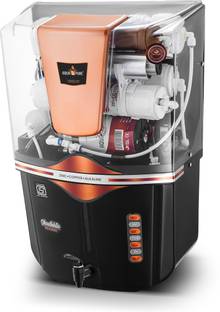 AquaDpure Ro water purifier with Active Copper + TDS, suitable for all type water supply 12 L RO + UV ...
