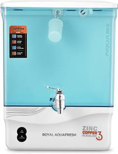 Royal Aquafresh ESC BIZ GREEN 10 L RO + UV + UF + Copper + TDS Control Water Purifier