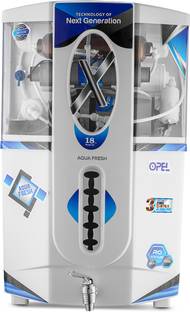 Aqua Fresh Opel copper ltr+copper filter 18 L RO + UV + UF + Copper + TDS Control Water Purifier with Prefilter