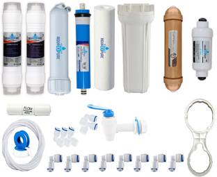 AquaDpure Active Copper with 80 GPD Dry  Membrane,Pre Filter and All Accessories 12 L RO Water Purifie...