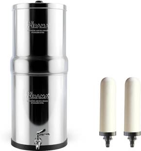 Rama 17-Litre Storage with 2 Nos Of Spirit Candles and Stainless Steel Tap 17 L Gravity Based Water Pu...