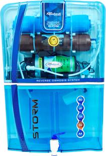 Kaveri AquaFresh Full Transparent BLUE Storm Model With Alkaline and copper filter 12 L RO + UF + TDS ...