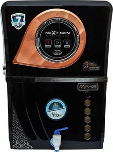 Aqua Flow Enterprises Mirage 12 L RO + UV + UF + TDS Control + Alkaline + Copper + UV in Tank Water Pu...