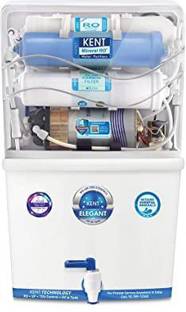 KENT Elegant (11097), Wall Mountable+ UV Disinfection in Tank, 8 L RO + UF + TDS Water Purifier