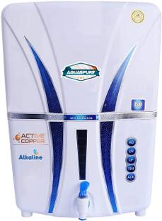 Aquaspure Diamond Covered 12 L RO + UV + UF + Copper + TDS Control Water Purifier