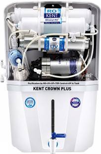 KENT Crown Plus 8L RO+UV+TDS+UV In-Tank 8 L RO + In-Tank UV + UF + TDS Control Water Purifier