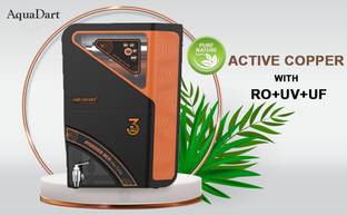 Aqua Ace COPPER ZINC RO+UV+UF+Taste Adjuster(MTDS),12L water purifier 15 L RO + UV + UF + TDS Control ...