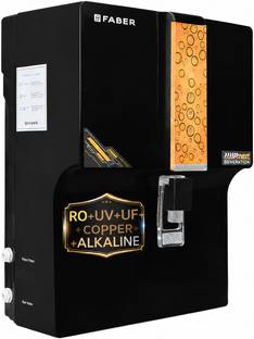 FABER FWP Galaxy Copper Guard 7 L RO + UV + UF + Alkaline + Copper Water Purifier 9 Stage Filteration ...