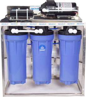 Remino 25 LPH Commercial RO Water Purifier System/Plant 25 Liter Per hour Stainless Steel With Autoshu...
