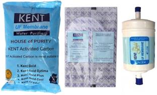 KENT gold original Spare Kit UF membrane, carbon pack & Sediment pair 4000 L Gravity Based Water Purifier