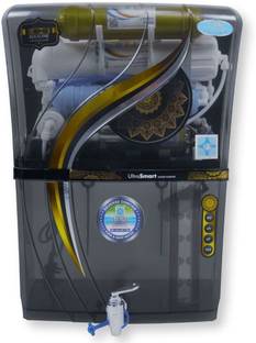 E.F.M Alpha Black Transparent Water Purifier Luxury Domestic RO System 12 L RO + UV + UF + TDS + Alkal...