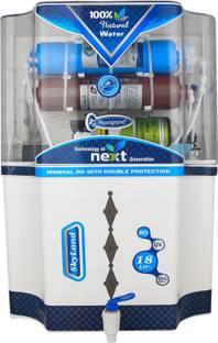 Aquagrand Skyland Model RO Water Purifier-Advanced Tech for Pure & Healthy Copper 18 L RO + UF + TDS +...