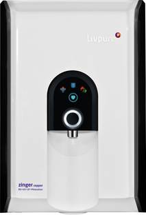 LIVPURE LIV-ZINGER-COPPER(WHITE)2K 6.5 L RO + UV + UF + Minerals + Copper Water Purifier 7 STAGE ADVAN...