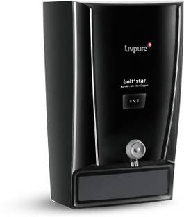 LIVPURE LIV-BOLT+STAR-BLACK 7 L RO + UV + UF + Minerals + Copper Water Purifier