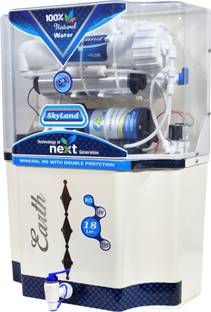 Earth Skyland Model With TDS Controller 18 L RO + UV + UF + TDS Water Purifier
