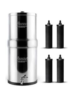 Rama 4 Carbon Candles+Steel Tap 32 L Gravity Based Water Purifier
