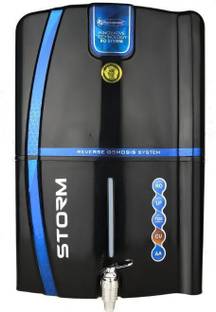 Earth Ro System Storm Full Black Model with Copper filter and TDS controller 12 L RO + UF + Minerals +...