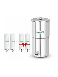 WATER GREEN 2 Free Candle With Stainless Steel 18 L Gravity Based Water Purifier