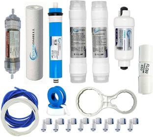 Hydroshell Complete 80 GPD RO Water Purifier Service Kit with Copper Alkaline filter 12 L RO + UF + Mi...