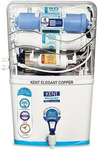 KENT ELEGANT COPPER RO+UF+COPPER+TDS CONTROL+UV IN-TANK 8 L RO + UV + UF + TDS Control + UV in Tank + ...