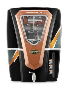 Grand plus BLACK REGAL 10 L RO + UV + UF + Copper + Alkaline + TDS Control Water Purifier