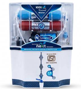 Aquagrand Skyland Combo | 1 Year Warranty | Copper and Alkaline Vitamin B12 | 18 L RO + UF + TDS + ALK...